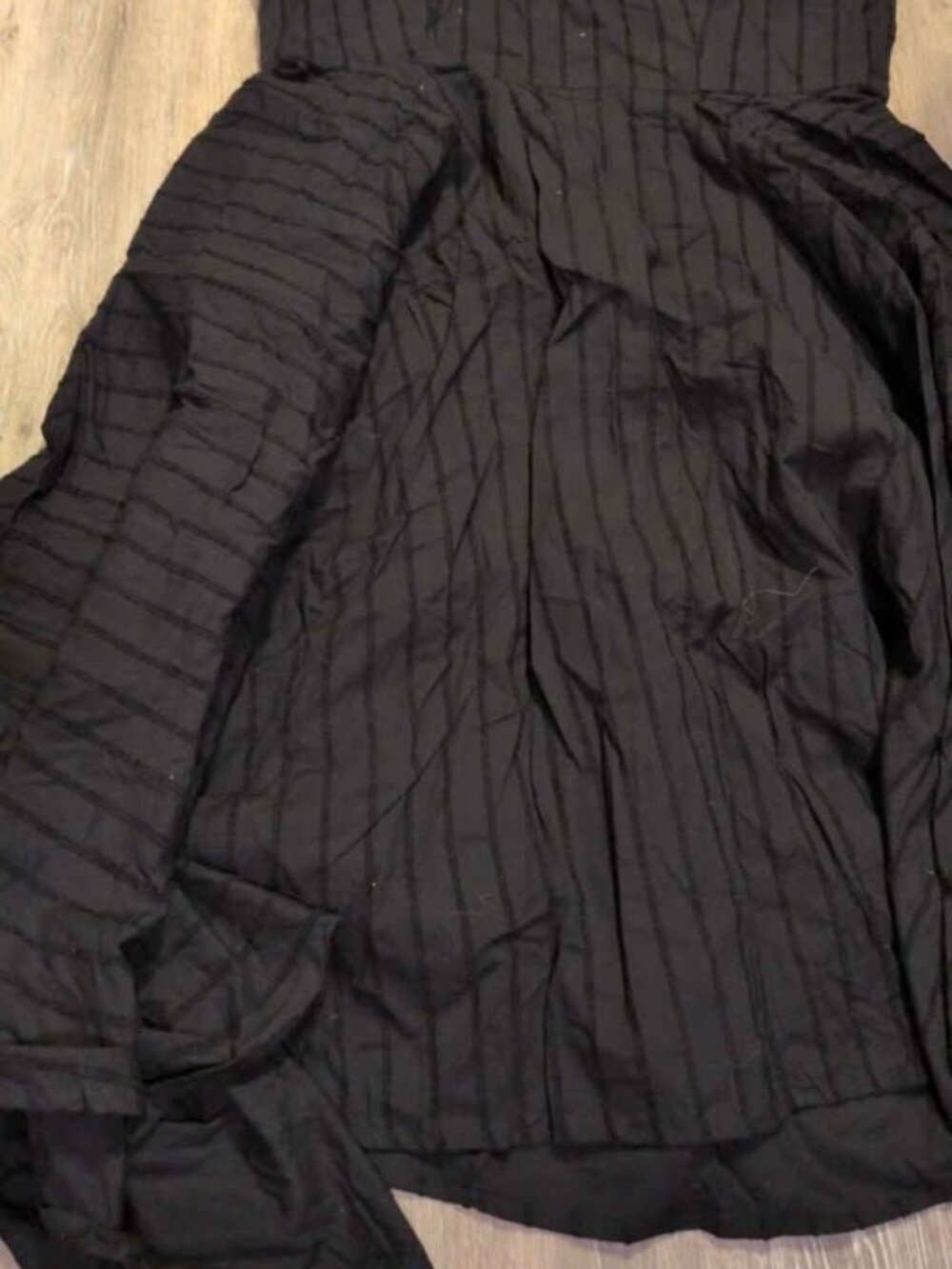 Disturbia Blythe Handkerchief Hem Midaxi Dress Black US14 new - Picture 4 of 4